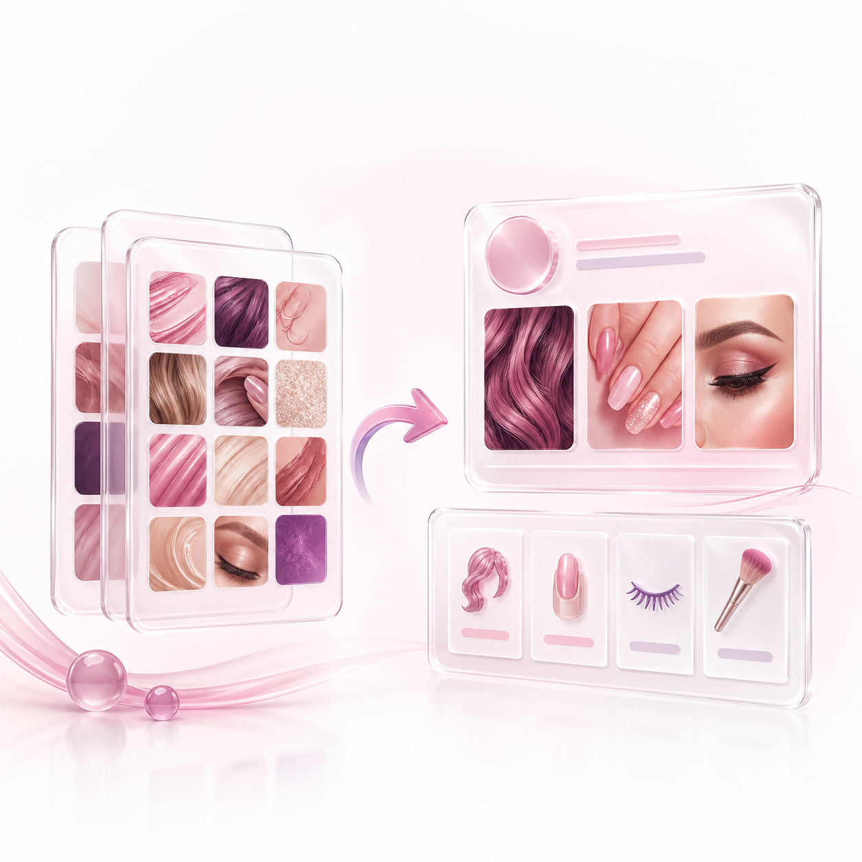 A social portfolio becoming a beauty profile